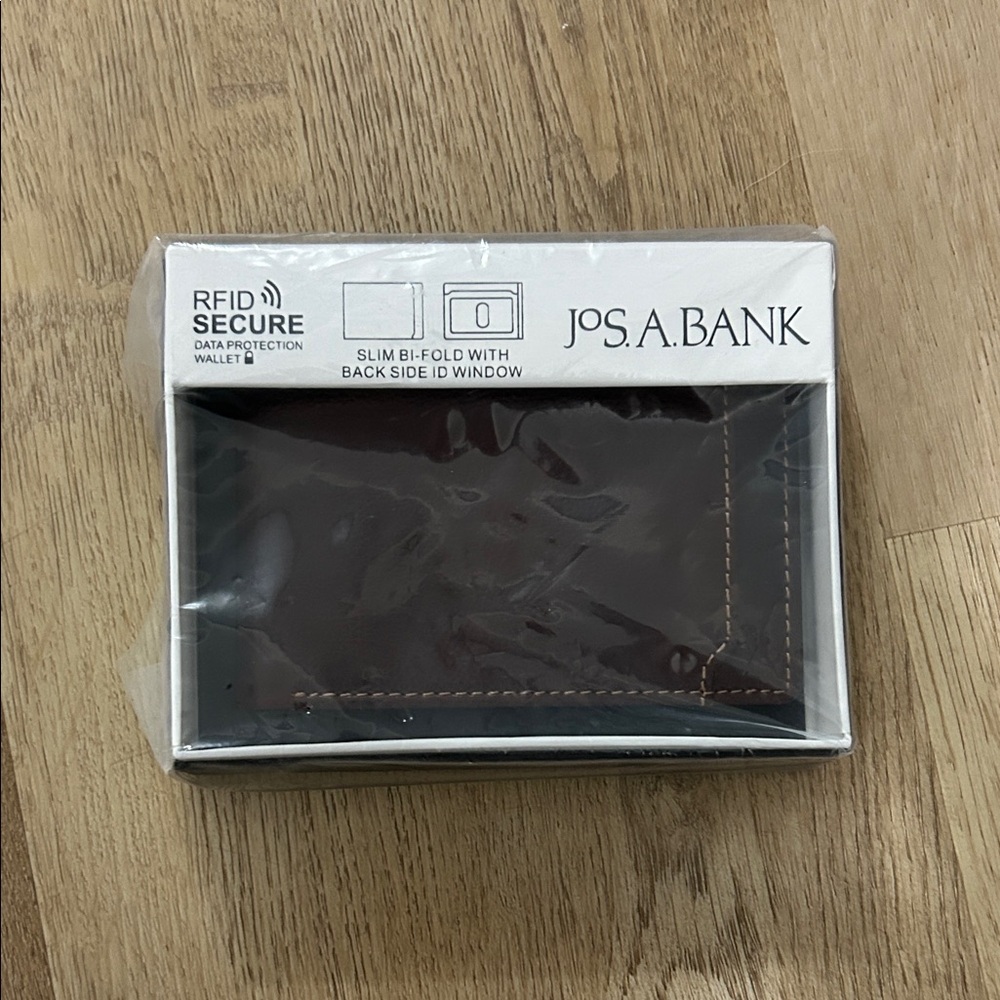 Jos. A. Bank Dark Brown Leather Card Holder
